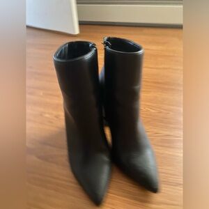 SHEIN Leather Heeled Boots Size 6